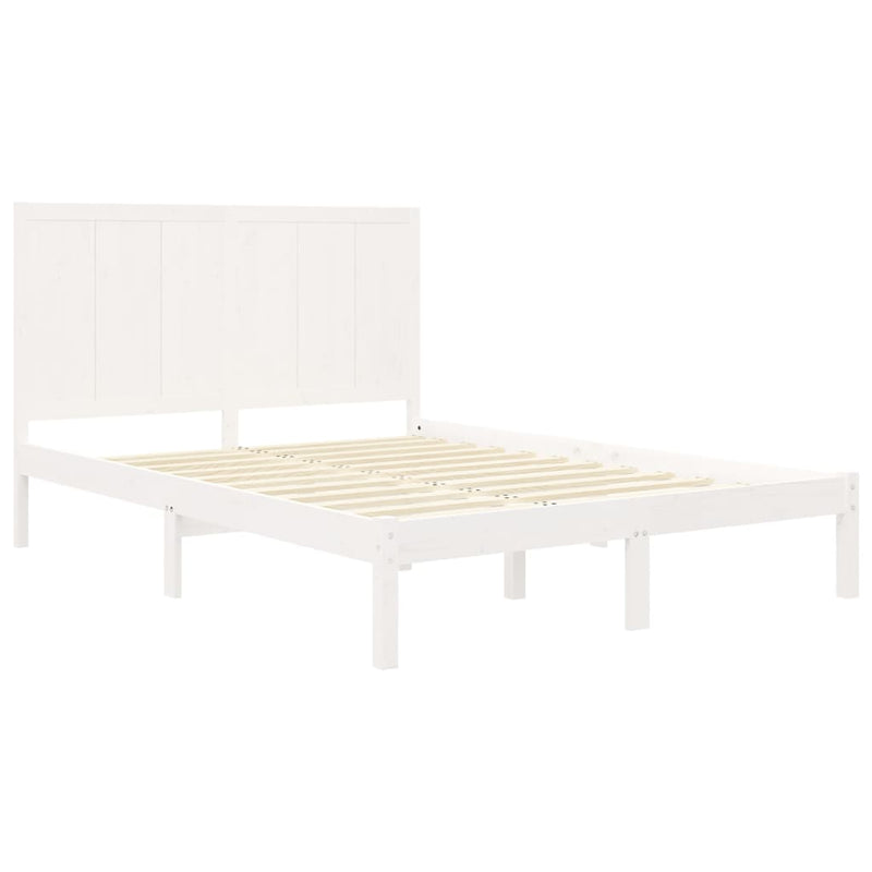 vidaXL Bed Frame without Mattress 135x190 cm Solid Wood Pine