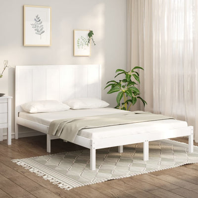 vidaXL Bed Frame without Mattress 135x190 cm Solid Wood Pine