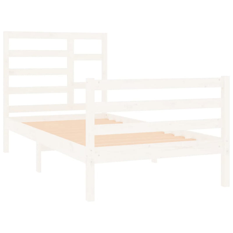 vidaXL Bed Frame without Mattress Solid Wood 90x190 cm