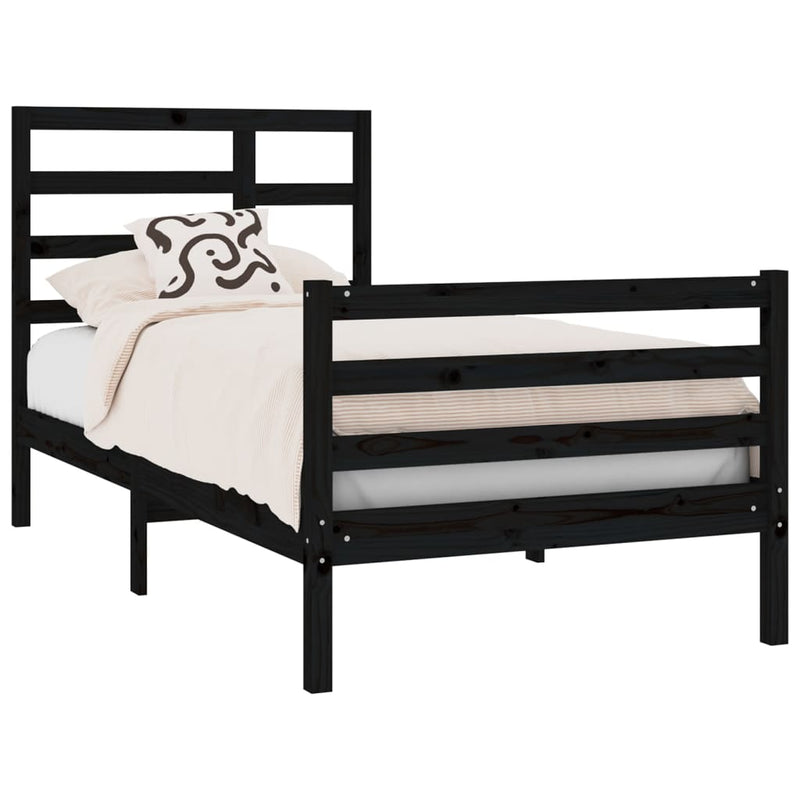 vidaXL Bed Frame without Mattress Solid Wood 90x190 cm