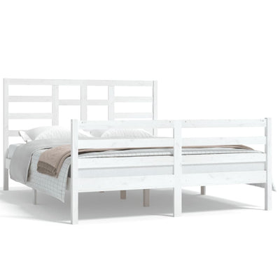 vidaXL Bed Frame without Mattress Solid Wood 150x200 cm