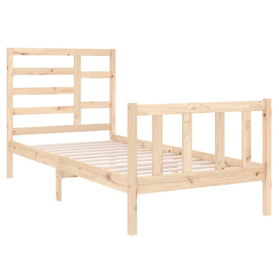 vidaXL Bed Frame without Mattress Solid Wood 90x190 cm