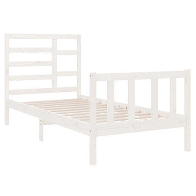 vidaXL Bed Frame without Mattress Solid Wood 90x190 cm