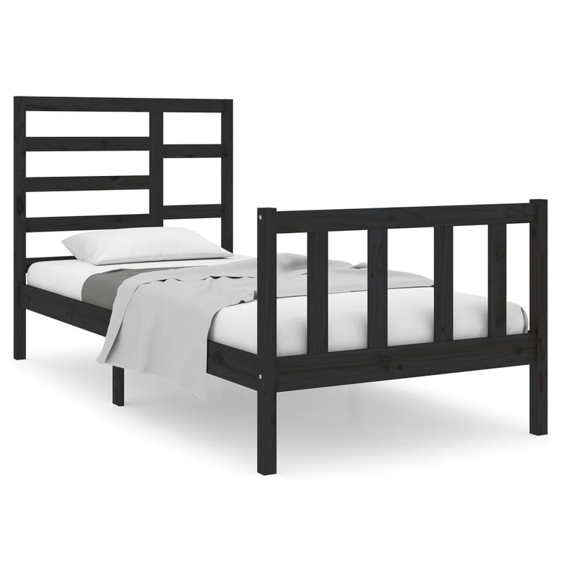 vidaXL Bed Frame without Mattress Solid Wood 90x190 cm