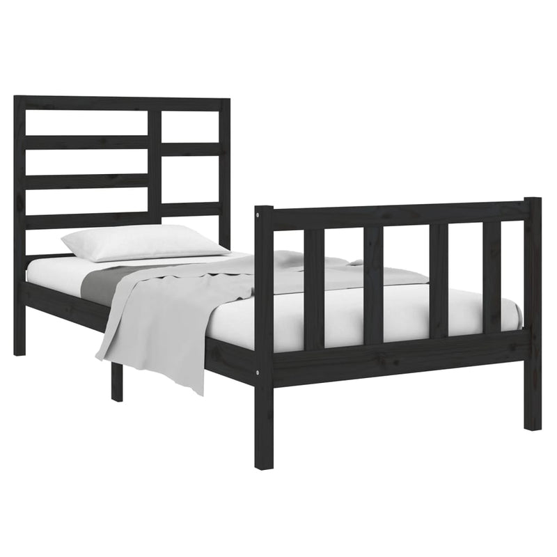 vidaXL Bed Frame without Mattress Solid Wood 90x190 cm