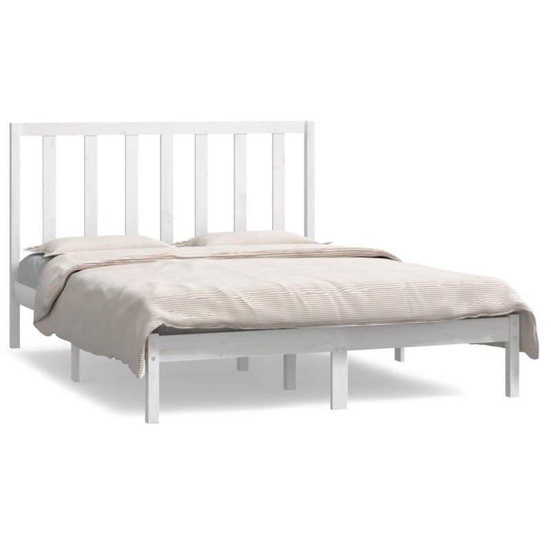 vidaXL Bed Frame without Mattress 135x190 cm Solid Wood Pine