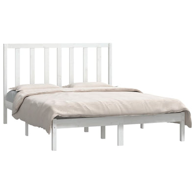 vidaXL Bed Frame without Mattress 135x190 cm Solid Wood Pine