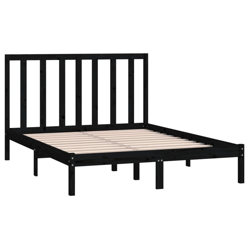 vidaXL Bed Frame without Mattress 135x190 cm Solid Wood Pine