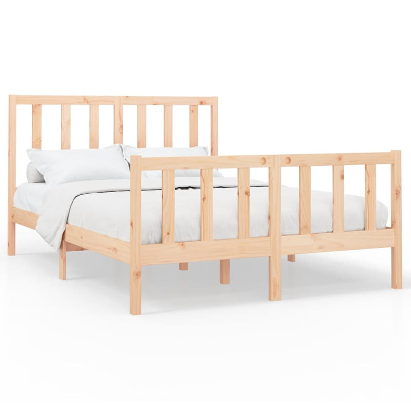 vidaXL Bed Frame without Mattress 150x200 cm Solid Wood Pine