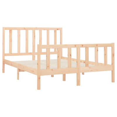 vidaXL Bed Frame without Mattress 150x200 cm Solid Wood Pine