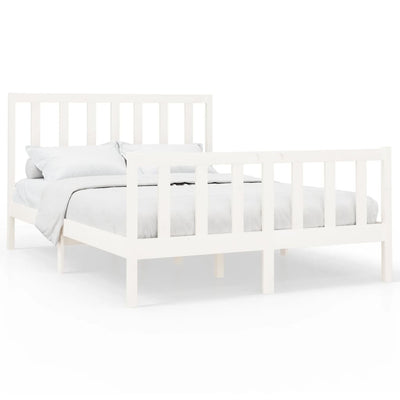 vidaXL Bed Frame without Mattress 150x200 cm Solid Wood Pine