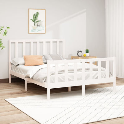 vidaXL Bed Frame without Mattress 150x200 cm Solid Wood Pine