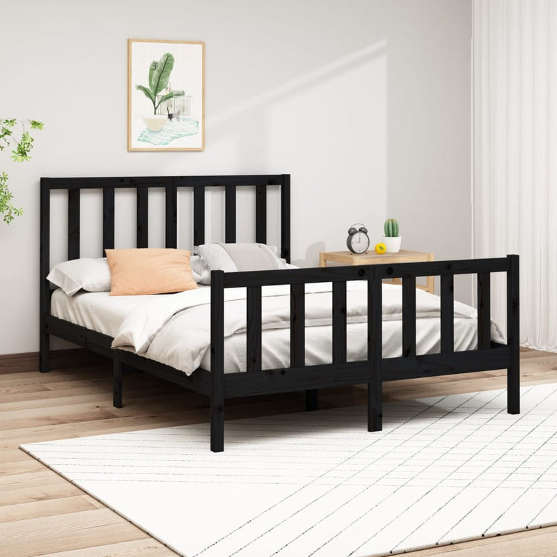 vidaXL Bed Frame without Mattress 150x200 cm Solid Wood Pine