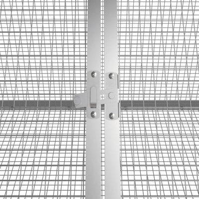 vidaXL Rabbit Cage Anthracite 403.5x80.5x71 cm Galvanised Steel