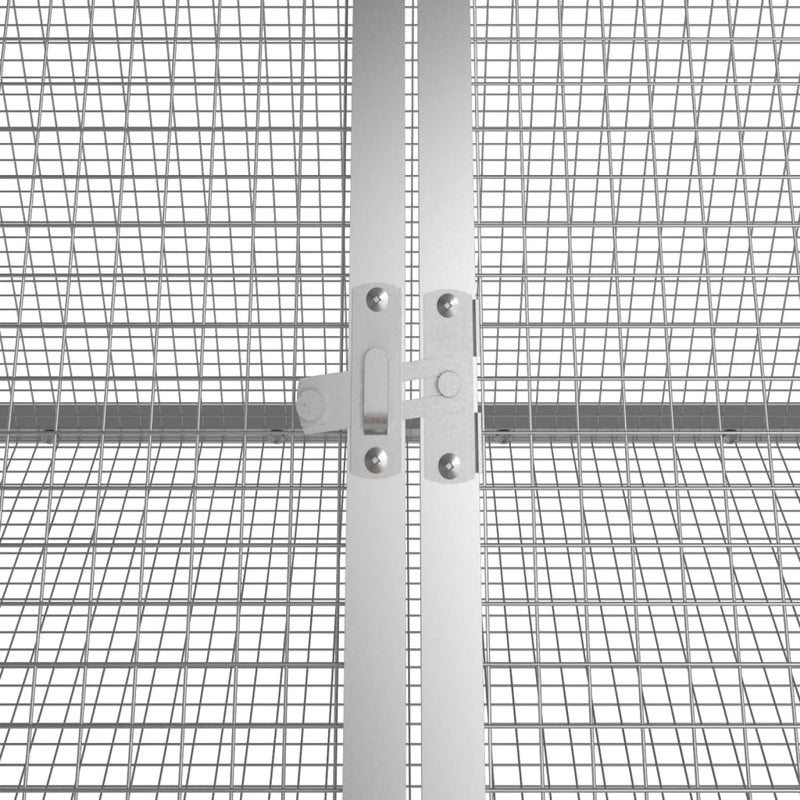 vidaXL Rabbit Cage Anthracite 403.5x80.5x71 cm Galvanised Steel
