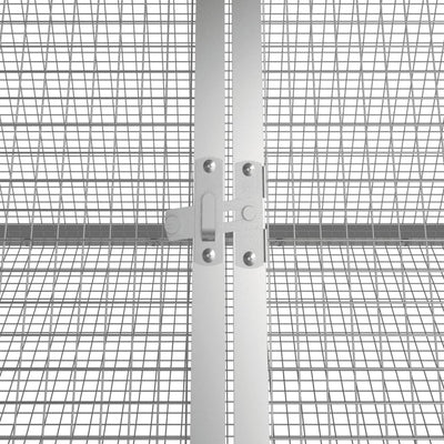 vidaXL Rabbit Cage Anthracite 403.5x80.5x71 cm Galvanised Steel
