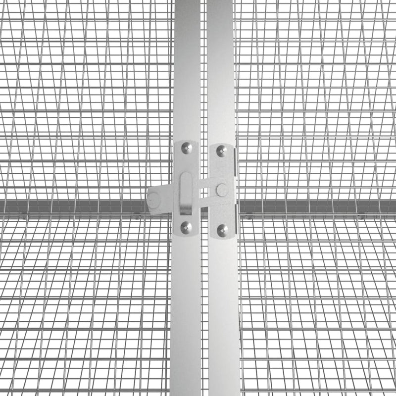 vidaXL Rabbit Cage Anthracite 403.5x80.5x71 cm Galvanised Steel