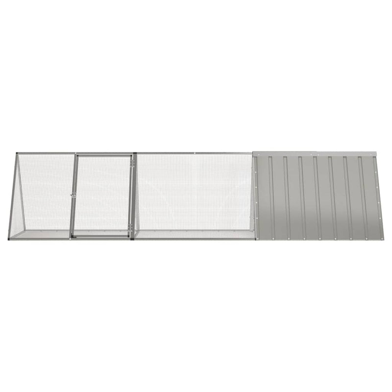 vidaXL Rabbit Cage Anthracite 403.5x80.5x71 cm Galvanised Steel