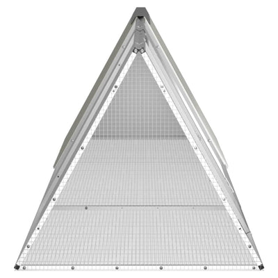vidaXL Rabbit Cage Anthracite 403.5x80.5x71 cm Galvanised Steel