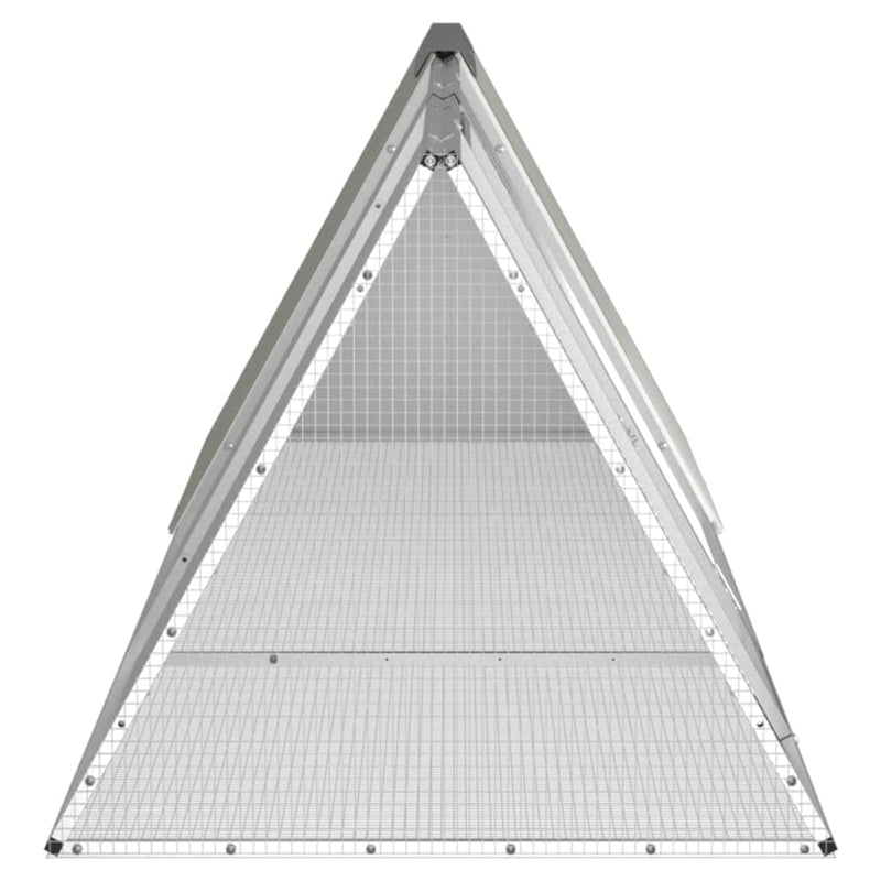 vidaXL Rabbit Cage Anthracite 403.5x80.5x71 cm Galvanised Steel