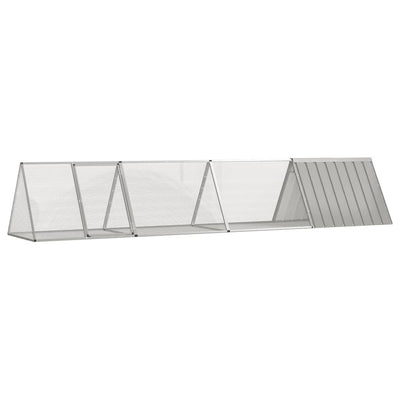 vidaXL Rabbit Cage Anthracite 403.5x80.5x71 cm Galvanised Steel