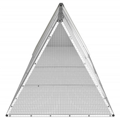 vidaXL Rabbit Cage Anthracite 403.5x80.5x71 cm Galvanised Steel