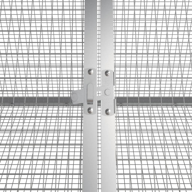 vidaXL Rabbit Cage Anthracite 403.5x80.5x71 cm Galvanised Steel