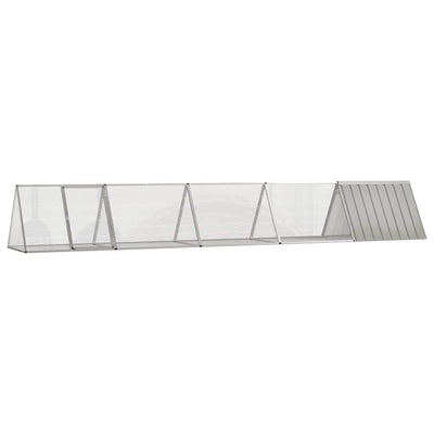 vidaXL Rabbit Cage Anthracite 403.5x80.5x71 cm Galvanised Steel