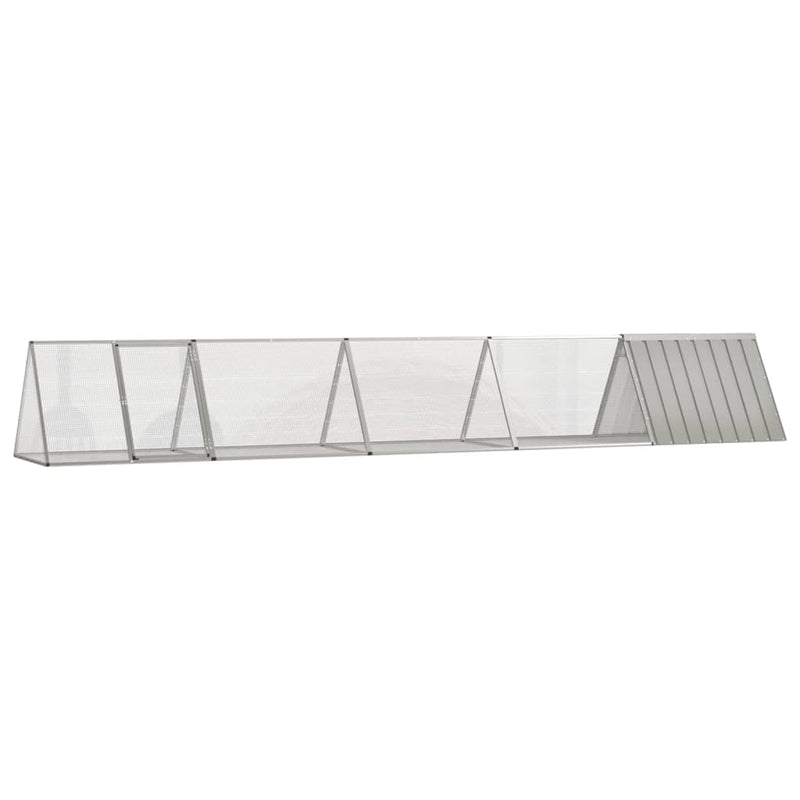 vidaXL Rabbit Cage Anthracite 403.5x80.5x71 cm Galvanised Steel