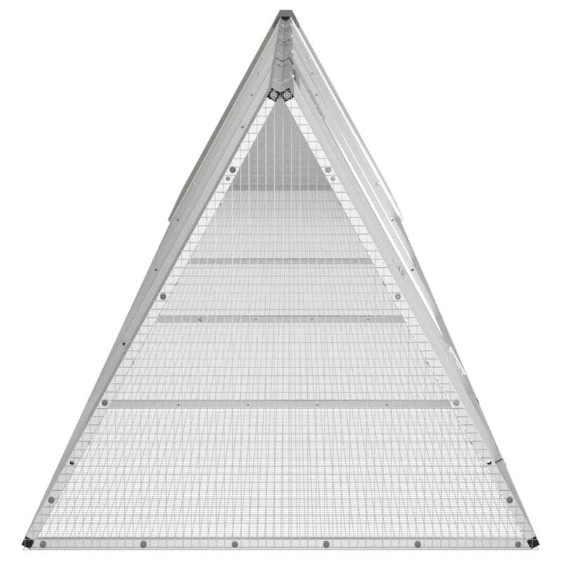 vidaXL Rabbit Cage Anthracite 403.5x80.5x71 cm Galvanised Steel