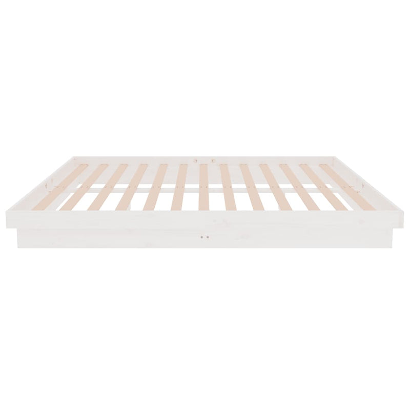 vidaXL Bed Frame without Mattress Black Solid Wood 150x200 cm