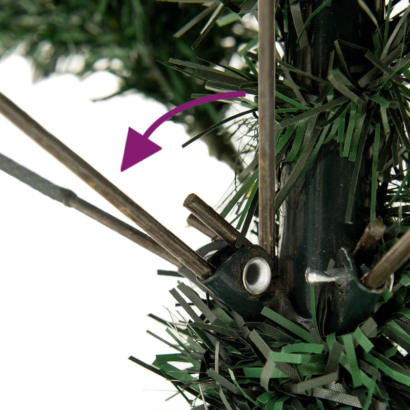 vidaXL Artificial Christmas Tree with Stand 210 cm PVC