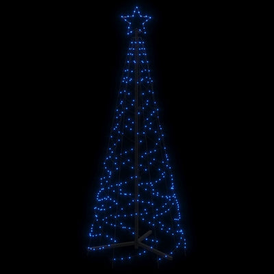 vidaXL Christmas Cone Tree Blue 200 LEDs 70x180 cm