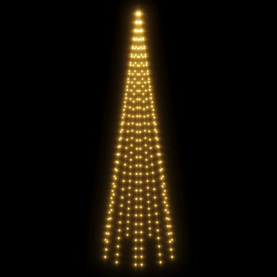 vidaXL Christmas Tree on Flagpole Warm White 310 LEDs 300 cm