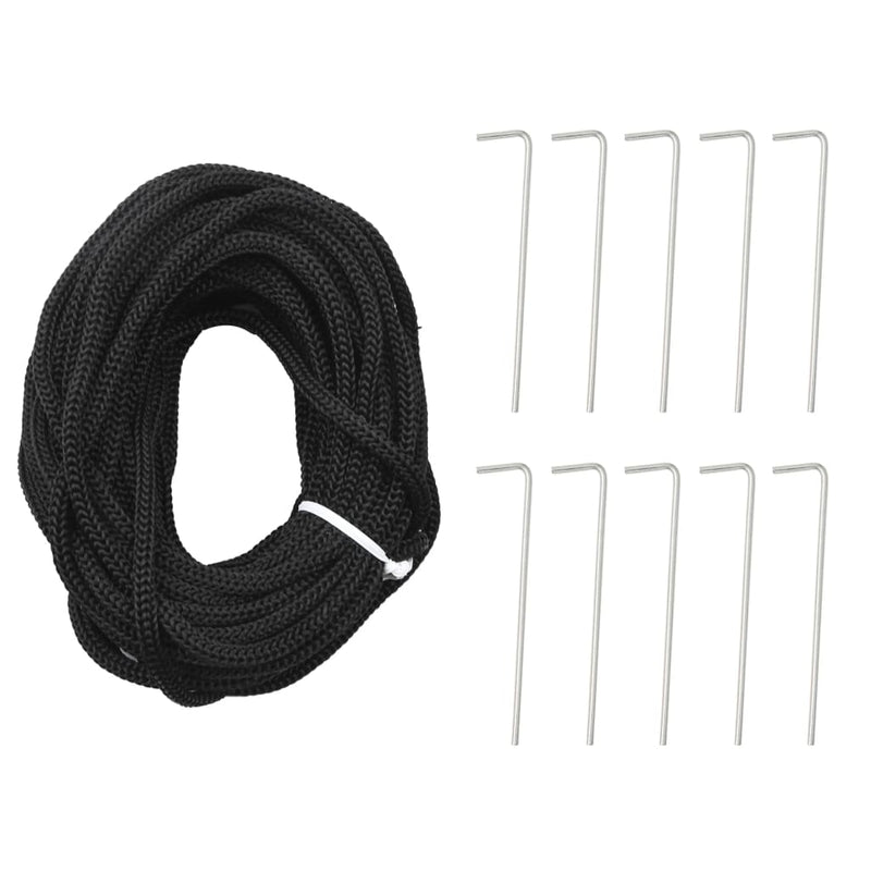 vidaXL Christmas Tree on Flagpole Warm White 310 LEDs 300 cm