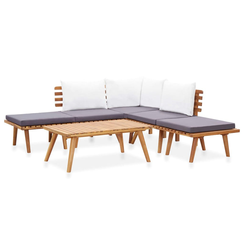 vidaXL 6 Piece Garden Lounge Set Solid Wood Acacia