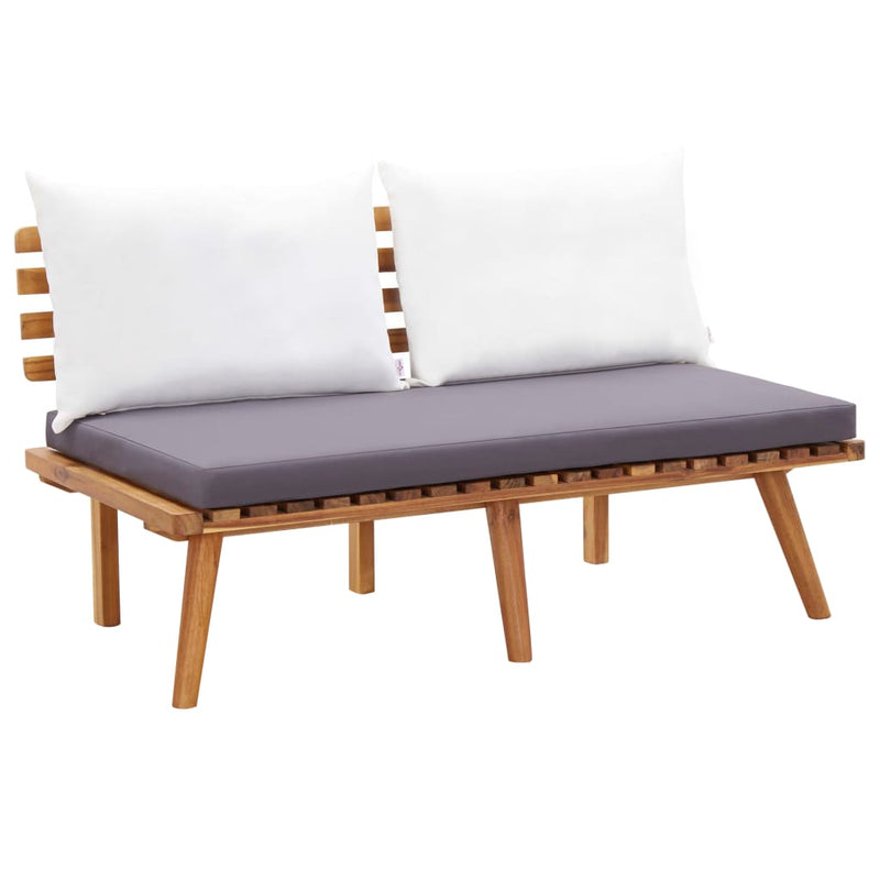 vidaXL 4 Piece Garden Lounge Set with Cushions Solid Wood Acacia