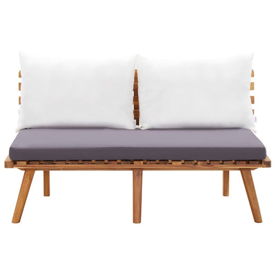 vidaXL 4 Piece Garden Lounge Set with Cushions Solid Wood Acacia