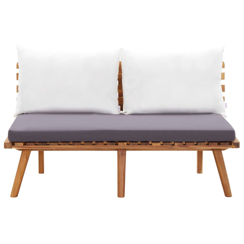 vidaXL 4 Piece Garden Lounge Set with Cushions Solid Wood Acacia