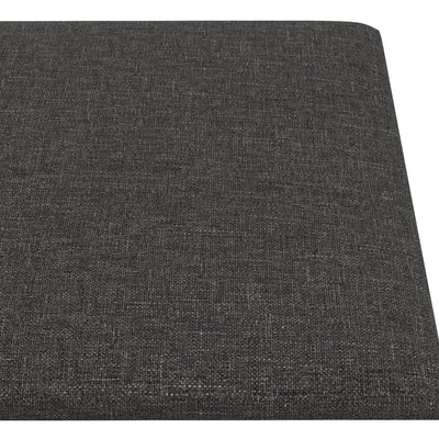 vidaXL Wall Panels 12 pcs Dark Grey 30x30 cm Fabric 1.08 m²