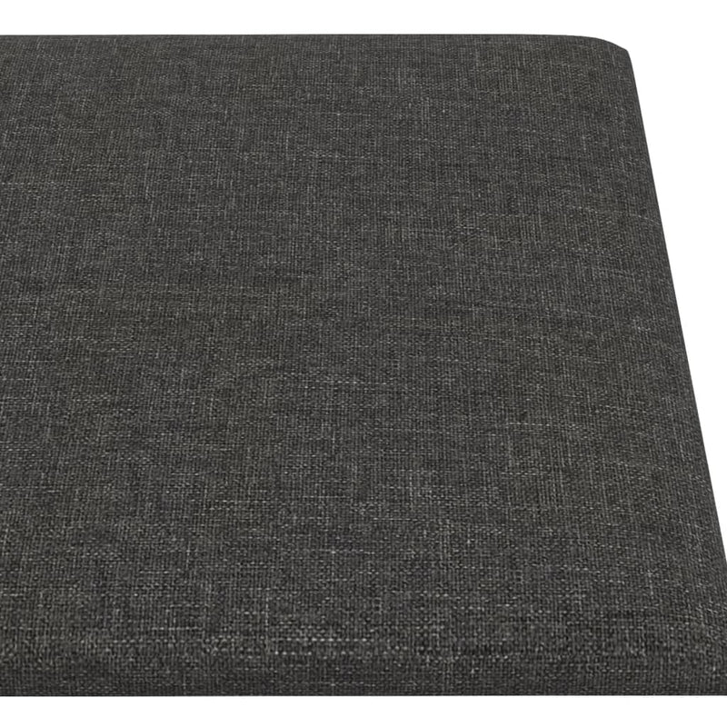 vidaXL Wall Panels 12 pcs Dark Grey 30x30 cm Fabric 1.08 m²