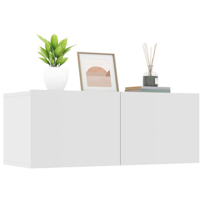 vidaXL TV Cabinets 2 pcs Smoked Oak 80x30x30 cm Engineered Wood