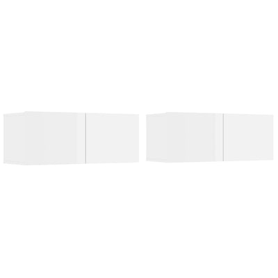 vidaXL TV Cabinets 2 pcs Smoked Oak 80x30x30 cm Engineered Wood