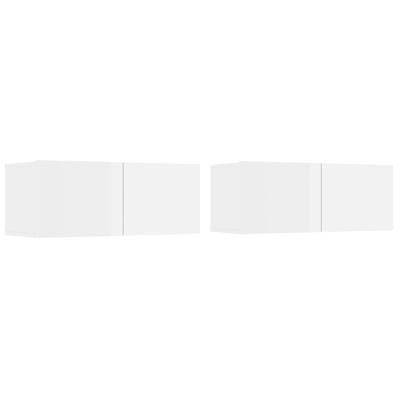 vidaXL TV Cabinets 2 pcs Smoked Oak 80x30x30 cm Engineered Wood