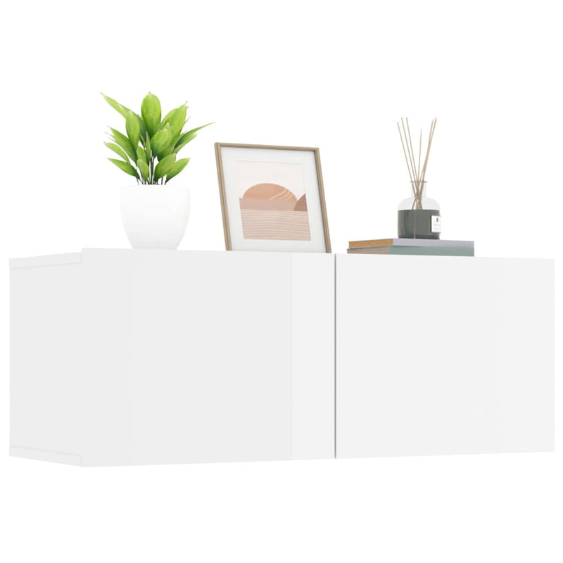 vidaXL TV Cabinets 2 pcs Smoked Oak 80x30x30 cm Engineered Wood