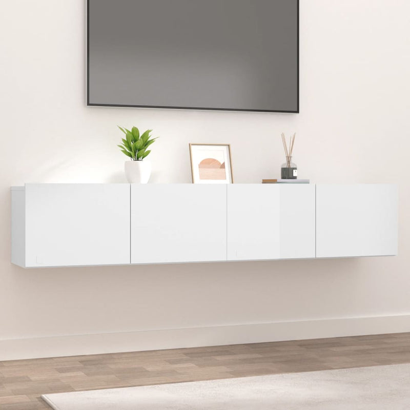 vidaXL TV Cabinets 2 pcs Smoked Oak 80x30x30 cm Engineered Wood