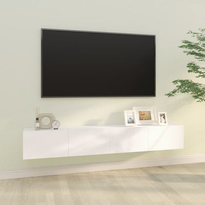 vidaXL Wall TV Cabinets 2 pcs Smoked Oak 100x30x30 cm Engineered Wood