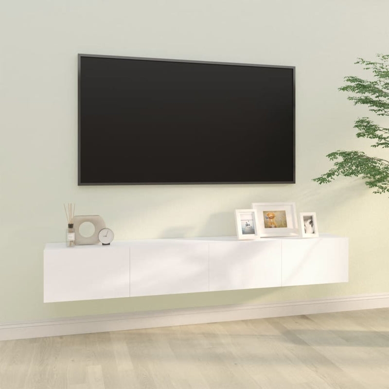 vidaXL Wall TV Cabinets 2 pcs Smoked Oak 100x30x30 cm Engineered Wood