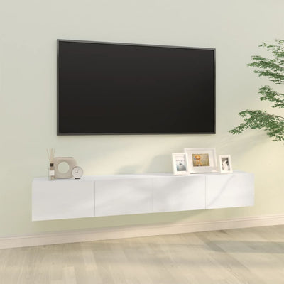 vidaXL Wall TV Cabinets 2 pcs Smoked Oak 100x30x30 cm Engineered Wood