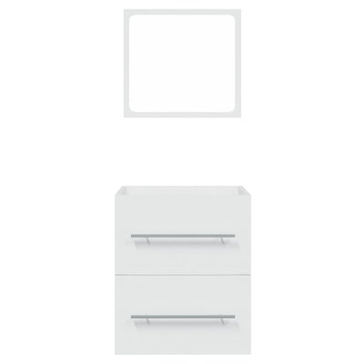 vidaXL Bathroom Cabinet with Mirror Smoked Oak 41x38.5x48 cm